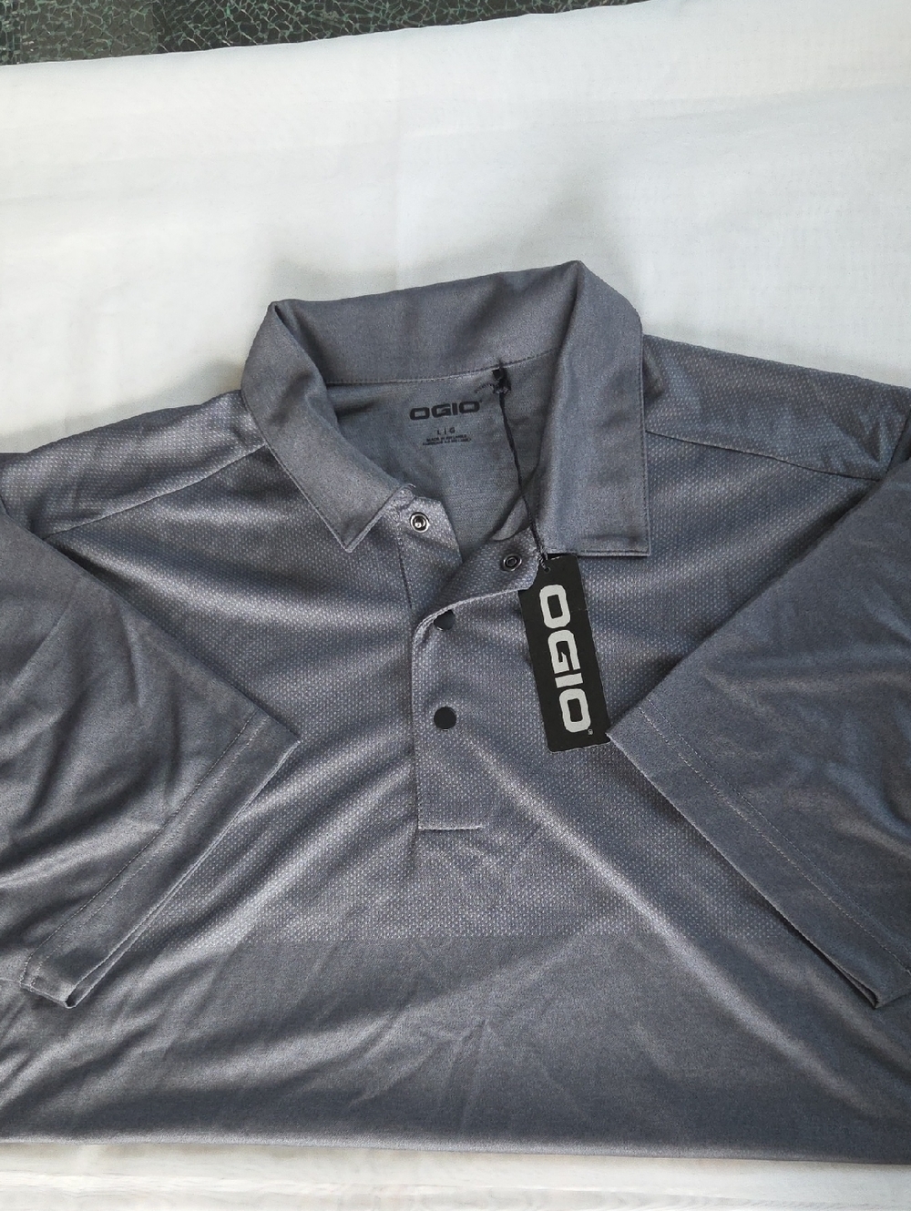 OGIO Men's Steel Gray Performance Polo